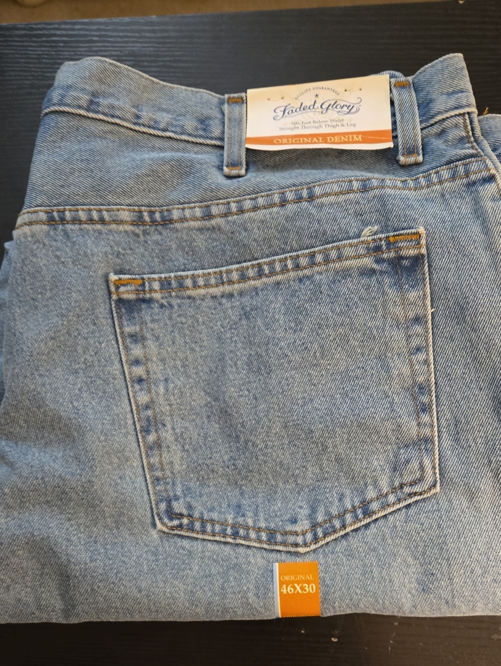 Faded Glory Men's Light Blue Relaxed Denim Jeans
